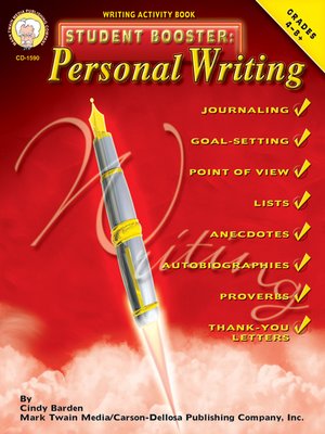 cover image of Personal Writing, Grades 4 - 8